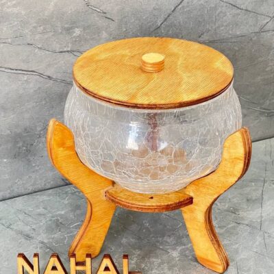 شکلات‌خوری کویین ۳ پایه کوتاه چوبی پلای‌وود روسی – کد ۱۶۴۰