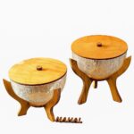 خرید شکلات‌خوری ۳ پایه کارن چوبی پلای‌وود روسی – پایه کوتاه و پایه بلند | کد ۱۶۳۴