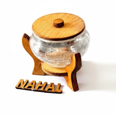 قندان کویین ۳ پایه کوتاه چوبی پلای‌وود روسی – کد ۱۶۳۹