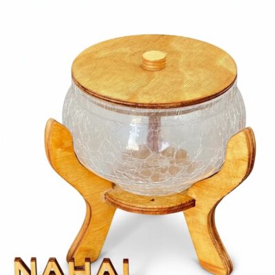 شکلات‌خوری کویین ۳ پایه کوتاه چوبی پلای‌وود روسی – کد ۱۶۴۰